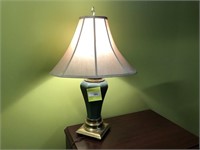 Green ceramic table lamp