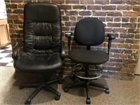 Pair of office chairs