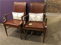 Pair of vintage style side chairs
