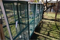 Group of 5 large bird cages