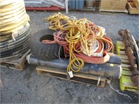 Pallet of extension cords and miscellaneous