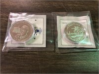 LOT OF 2 TOKENS