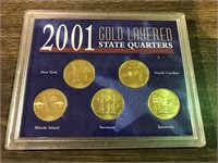 2001 GOLD LAYERED QUARTER SET