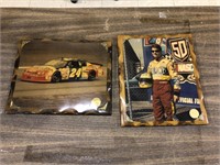 LOT OF 2 NASCAR PICTURES ON BOARD