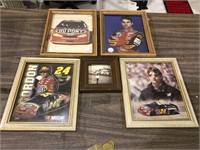 LOT OF 5 NASCAR PICTURES