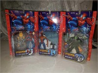 3 NOC Spider-man Action Figures