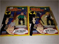 2 NOC Dick Tracy Action Figures Playmates