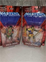 2 NOC MOTU Action Figures Skeletor & Mer-Man