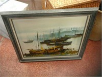 Canvas painting in Frame