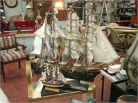 Pair of Sail boat models