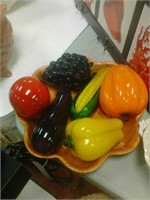 6 glass fruit