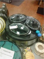 Farber ware 3 crock round slow cooker