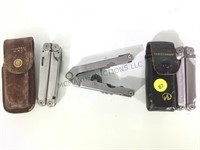 LOT OF LEATHERMANS WITH CASES PLUS OTHER