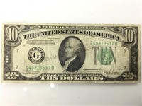 1934 GOLD NOTE $10 BILL
