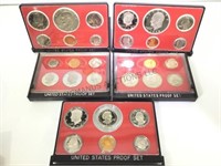 SILVER PROOF SETS 5 EACH