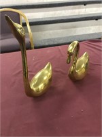 Brass swans