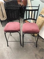 Wrought iron barstools