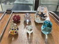 Group of animal paper weights