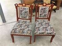 2 antique occasional chair
