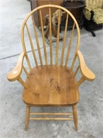 Pine diner arm chair