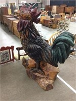 Large carved rooster