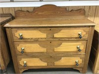 Antique chest of drawers with teardrop pulls
