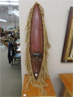 Wood carved wall hanging