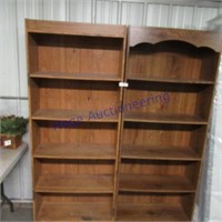 2 wood shelf