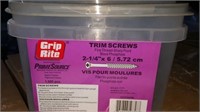 Box of 4 pails of 2-1/4x6" trim screws