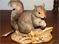Homco Masterpiece porcelain squirrel