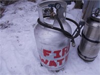 Fire Water Aluminum Tank on Wheels