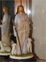 Jesus statue w/2 lambs