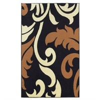 Capri Collection Black and Beige 4 ft. x 7 ft.