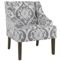 Classic Swoop Accent Chair – Suri Blue