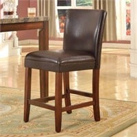 24" Faux Leather Barstool