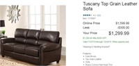 Tuscany Top Grain Leather Sofa