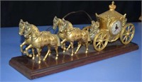 Vtg Electric Horse & Carriage "United" Mantle