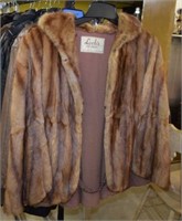 Vtg Mink Fur Cape "Loeb's Fur Salon