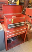 Metal Craftsman Tool Box w/ Contents, and Red