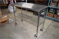 Stainless Steel Restaurant Style Table