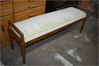 Vtg Padded Bench