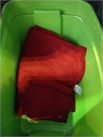 Green Tote W/Lid & Contents


Has Blankets and
