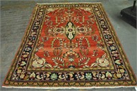 Persian Mobarakeh Hand Knotted Rug 5.4 x 7.2