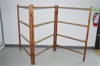 Vintage Folding 3 Panel Drying Rack