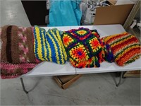 Four Hand Made Afghans