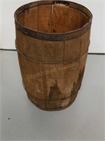 Antique wooden barrel