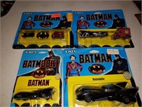 4 NOC ERTL Batman Batmobiles & Diecast