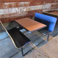 4 person restaurant booth-small damage on table