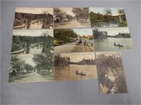 LOT OF 9 OTTERVILLE COLOR REAL PHOTO POSTCARDS