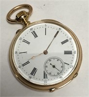 Rare 18k Gold Le Grand Roy & Fils Pocket Watch